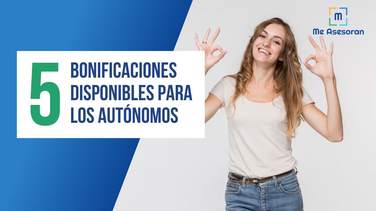 5 bonificaciones disponibles para los autónomos