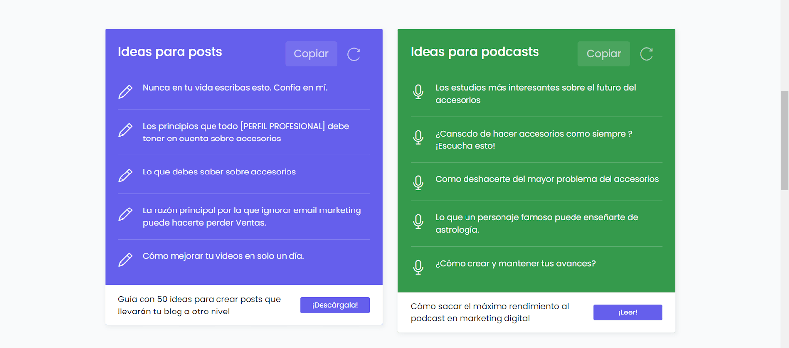 conversión