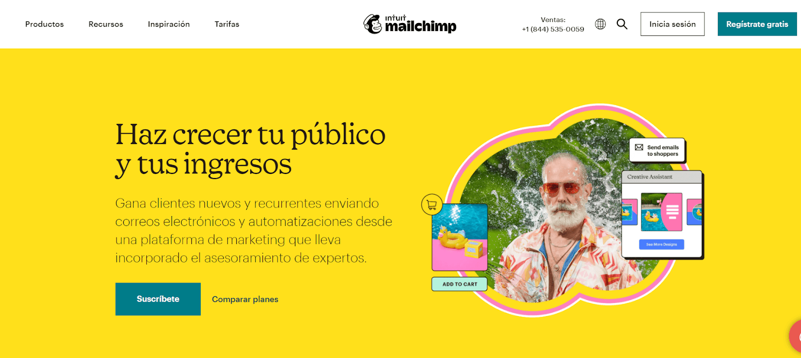 Plataforma de email marketing MailChimp